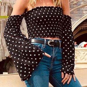 Bell sleeve Crop top